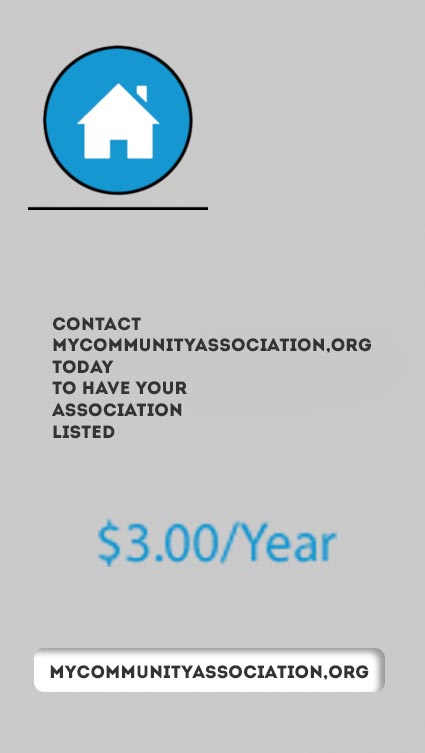 Add your community association to the myCommunityAssociation listing